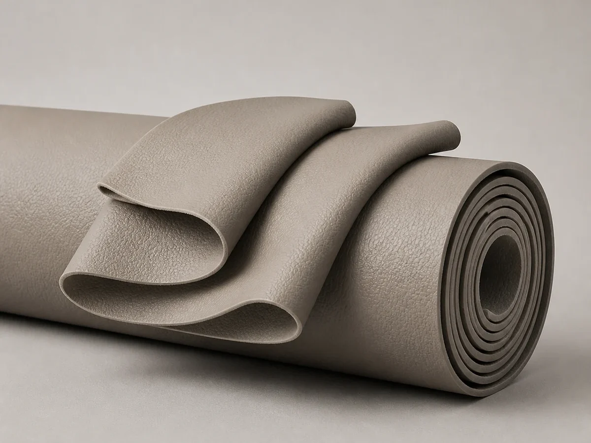 Neutral studio view of silicone leather demo material 02