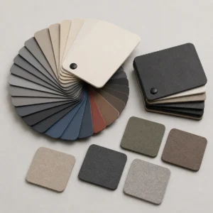 Neutral studio view of silicone leather demo material 05